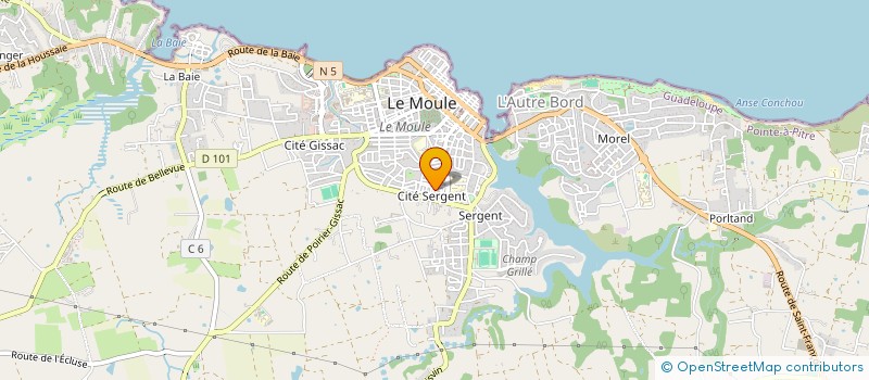 localisation de l'entreprise GWADAGRIL à LE MOULE