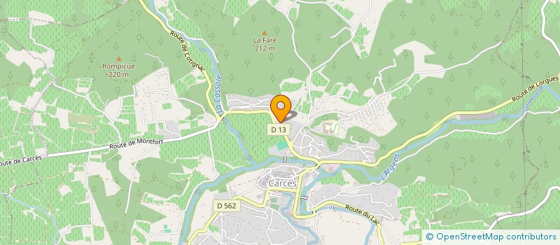 localisation de l'entreprise GWADALMAR  CARCES