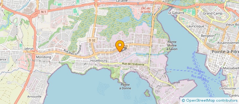 localisation de l'entreprise GWADHOM  BAIE-MAHAULT