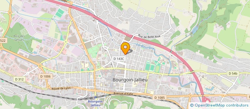 localisation de l'entreprise GWAX à BOURGOIN-JALLIEU