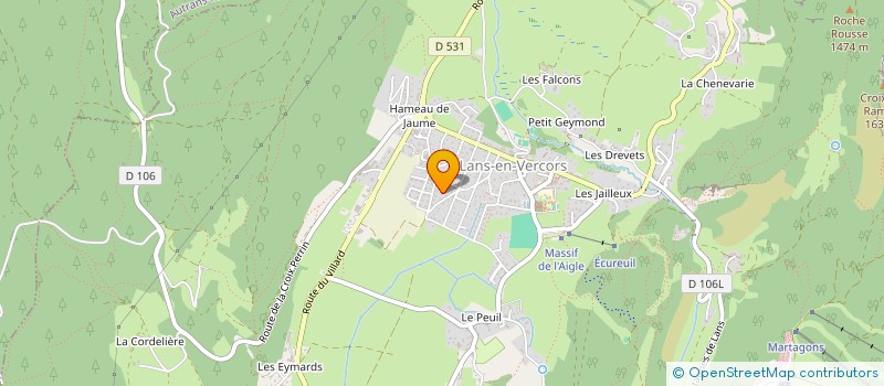 localisation de l'entreprise GWAX IMMOBILIER  LANS-EN-VERCORS