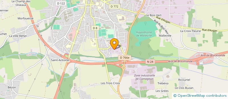 localisation de l'entreprise GWAZ-KOZH 1  PLOERMEL