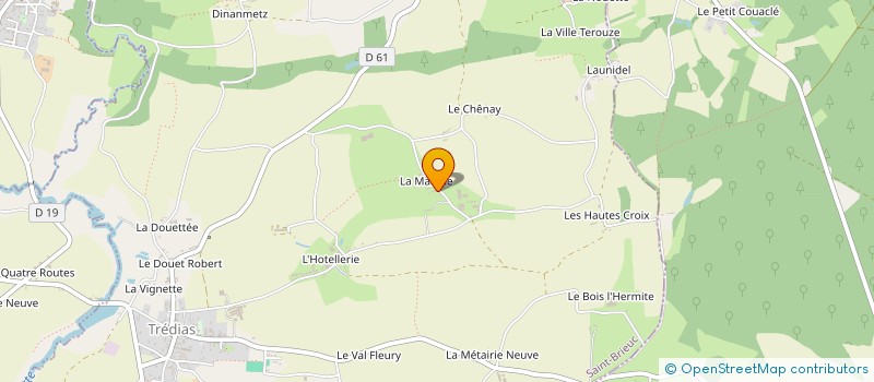 localisation de l'entreprise GWB  TREDIAS