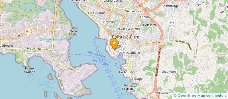 localisation de l'entreprise GWC à POINTE A PITRE