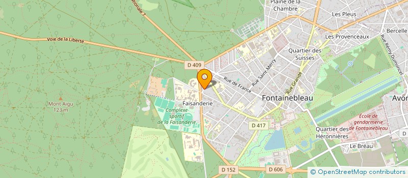 localisation de l'entreprise GWEB MEDIA à FONTAINEBLEAU