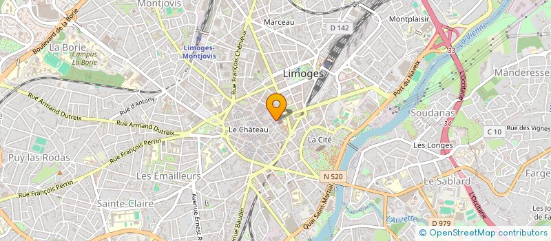 localisation de l'entreprise GWEKIAN à LIMOGES