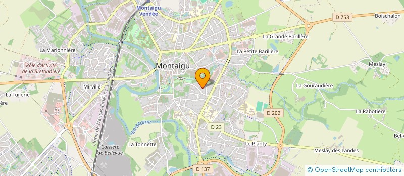 localisation de l'entreprise GWELLENTEZ à MONTAIGU-VENDEE