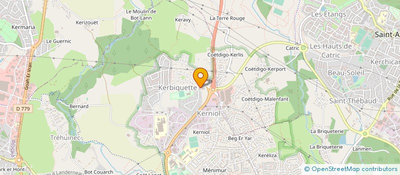 localisation de l'entreprise GWELTAS à VANNES