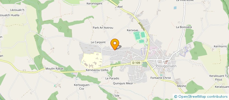 localisation de l'entreprise GWEN  PLOUGONVEN