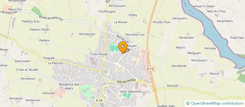 localisation de l'entreprise GWEN A DU  LANNILIS