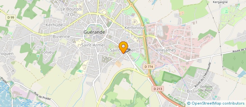 localisation de l'entreprise GWEN ALRO  GUERANDE