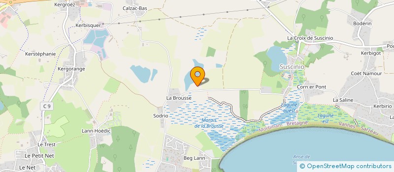 localisation de l'entreprise GWEN AN MOR  SARZEAU