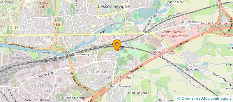 localisation de l'entreprise GWEN IS GREEN à CESSON-SEVIGNE