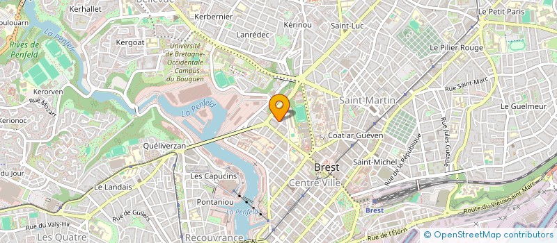 localisation de l'entreprise GWEN TREZ à BREST