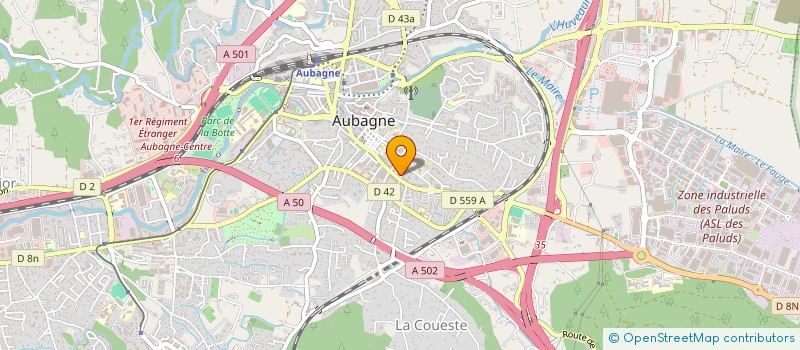 localisation de l'entreprise GWENAE à AUBAGNE