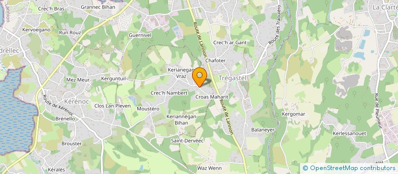 localisation de l'entreprise GWENAELLE  PLEUMEUR-BODOU