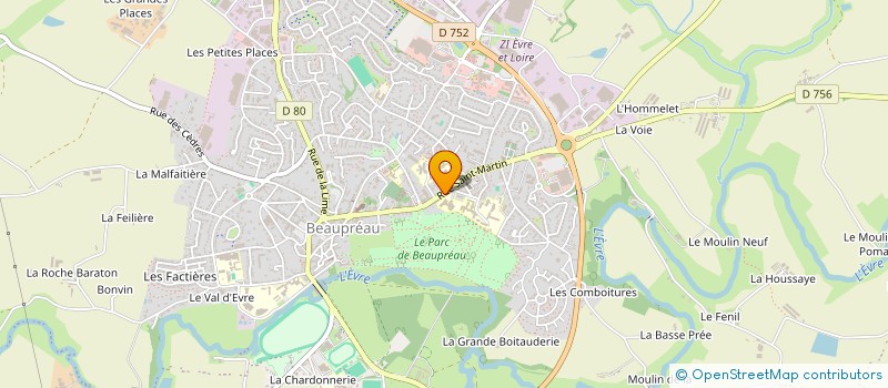 localisation de l'entreprise GWENALINE  BEAUPREAU-EN-MAUGES
