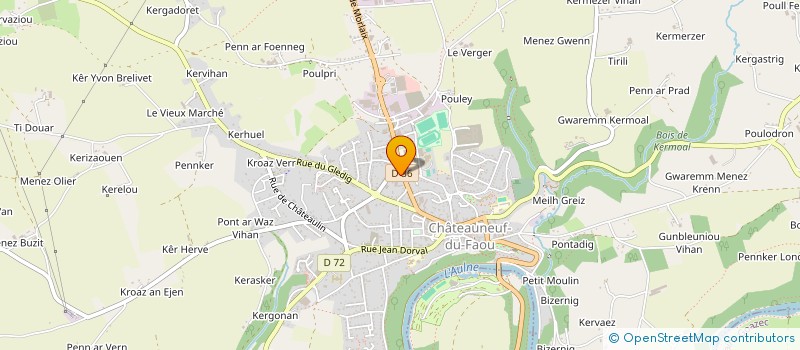 localisation de l'entreprise GWENAN  GOUEZEC