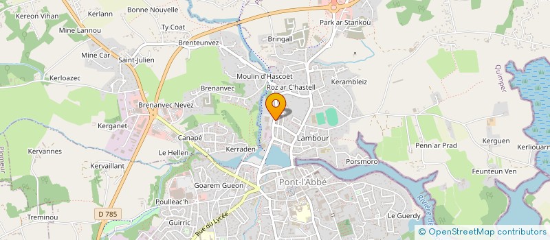 localisation de l'entreprise GWENAN SARL à COMBRIT