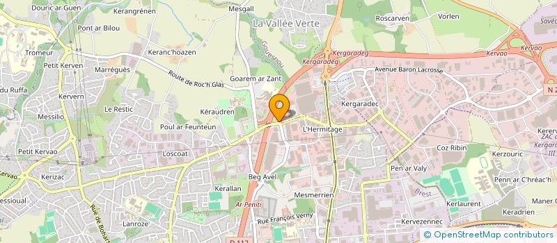 localisation de l'entreprise GWENANTIN à BREST