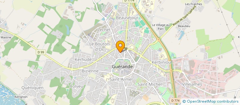 localisation de l'entreprise GWENARVOR  GUERANDE
