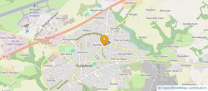 localisation de l'entreprise GWENAXSY  GUIPAVAS