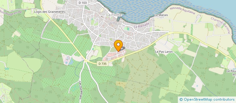 localisation de l'entreprise GWENDAL NICOL  LA FLOTTE