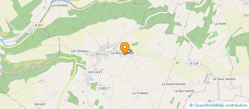 localisation de l'entreprise GWENDOLINE à SAINTE-HONORINE-LA-CHARDONNE