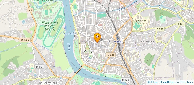 localisation de l'entreprise GWENDOLINE SORIA à VICHY