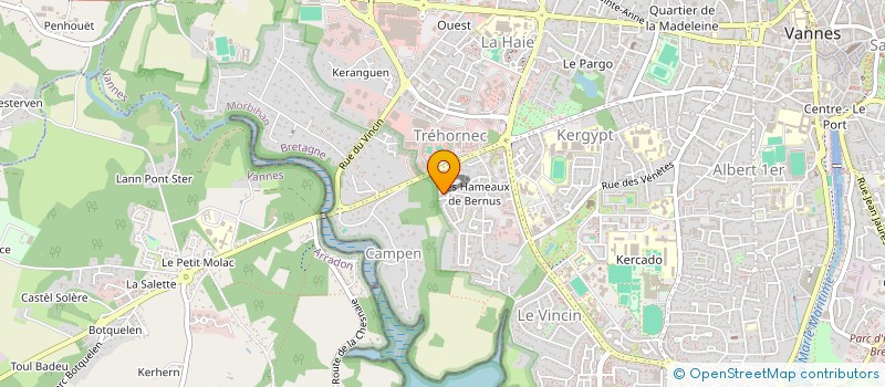 localisation de l'entreprise GWENED CONSTRUCTION à VANNES