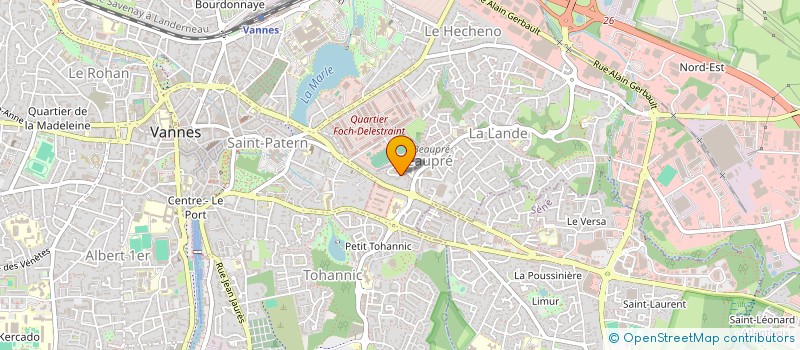 localisation de l'entreprise GWENED ROCH à VANNES