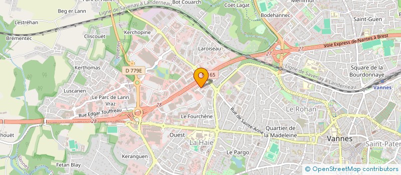 localisation de l'entreprise GWENED SPORT à VANNES