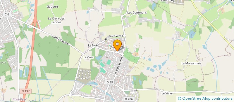 localisation de l'entreprise GWENEVA à ORGERES