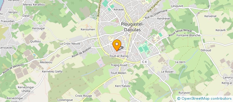 localisation de l'entreprise GWENGOLO.FILMOU à PLOUGASTEL-DAOULAS