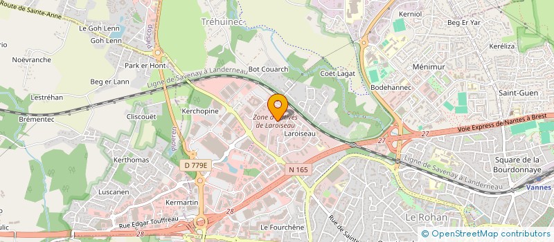 localisation de l'entreprise GWENINDO RH à VANNES