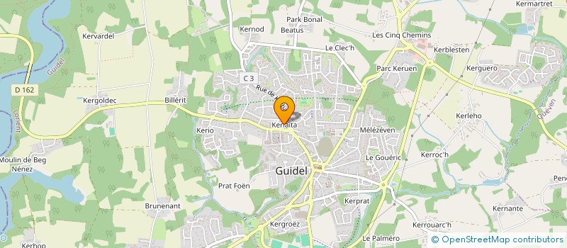 localisation de l'entreprise GWENKEROLIE  GUIDEL