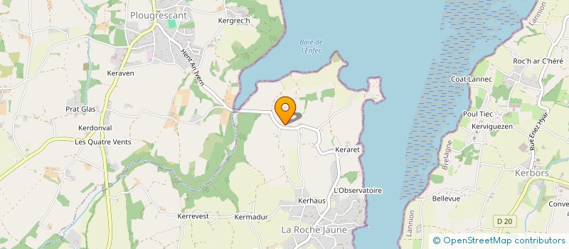 localisation de l'entreprise GWENMOR  PLOUGUIEL