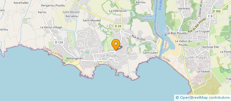 localisation de l'entreprise GWENN-GLAZIK  CLOHARS-CARNOET