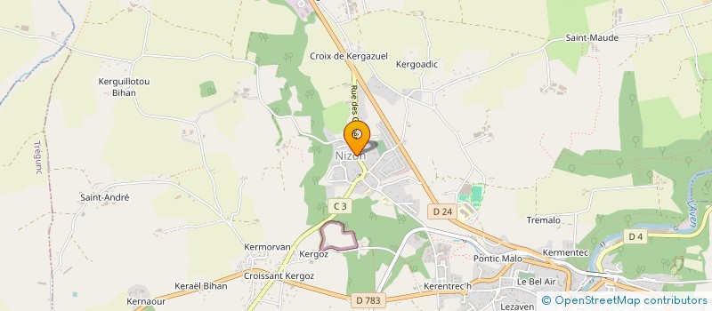 localisation de l'entreprise GWENN-HA-DU-MARINE  PONT-AVEN