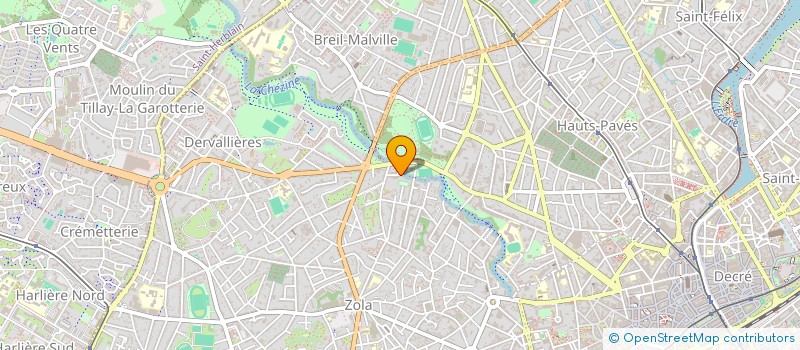 localisation de l'entreprise GWENOZ à NANTES