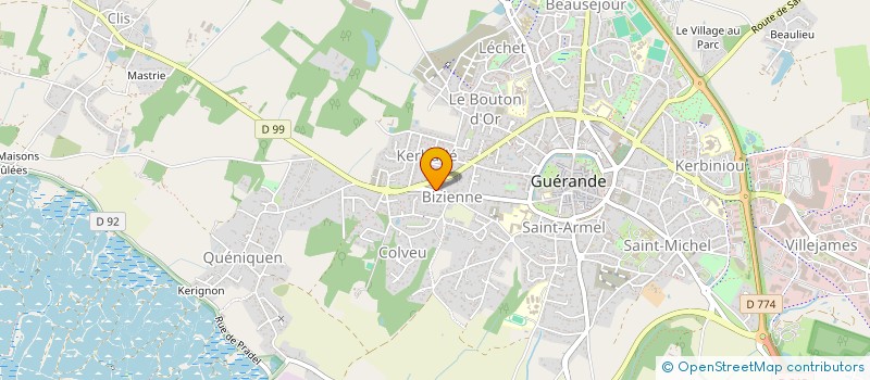 localisation de l'entreprise GWENRANN AIKIDO  GUERANDE