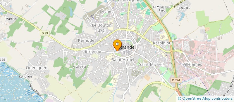 localisation de l'entreprise GWENRANN AND CO ASSOCIATION DES COMMERCANTS  GUERANDE