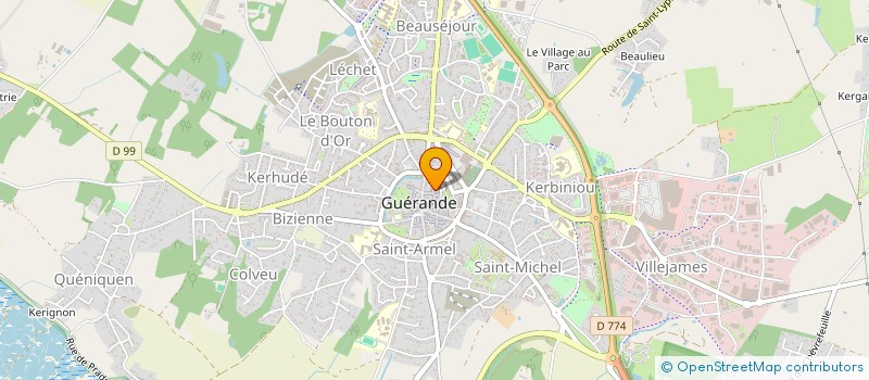 localisation de l'entreprise GWENRANN ANIMATION ROTISSERIE SALAISONS  GUERANDE