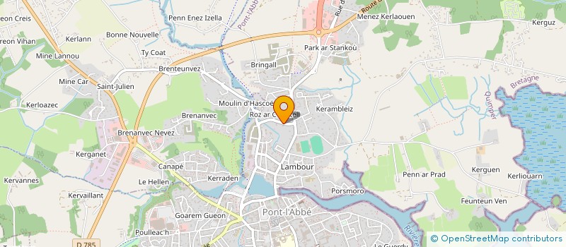 localisation de l'entreprise GWENVED CAPITAL  PONT-L'ABBE