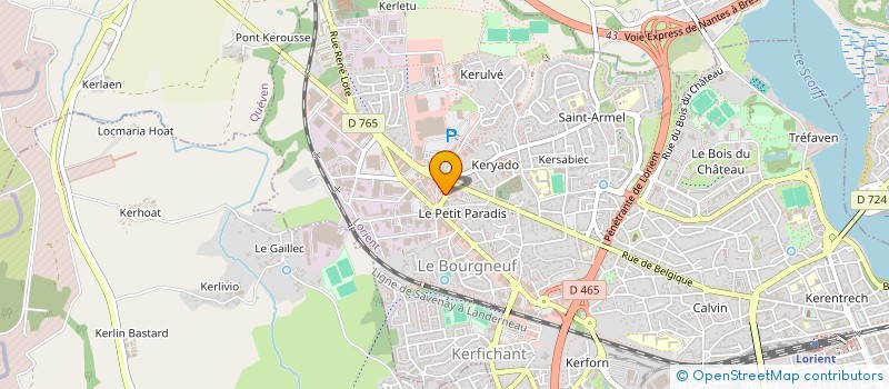 localisation de l'entreprise GWERAL à LORIENT