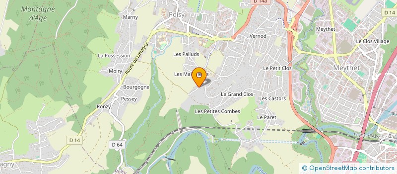 localisation de l'entreprise GWERMA  POISY