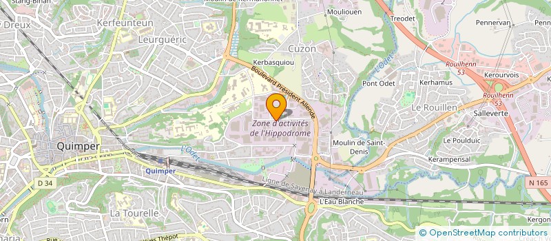 localisation de l'entreprise GWEROMA à QUIMPER