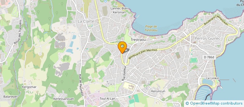 localisation de l'entreprise GWERZIOU BREIZH  PERROS-GUIREC