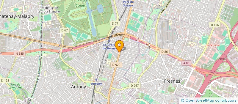 localisation de l'entreprise GWETH ELECTRICITE à ANTONY