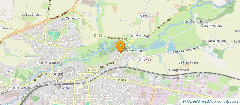 localisation de l'entreprise GWEZ BREIZH  VITRE